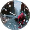 spiderman train qj wall clock