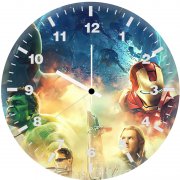 avengers fan made poster ti wall clock