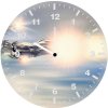 iron man silver suit flying tp wall clock