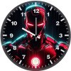 iron man neon red gj wall clock