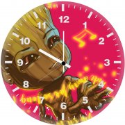 baby groot dancing pt wall clock
