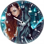 venom girl cosplay zo wall clock