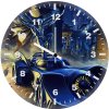 bat getting in batmobile wh wall clock