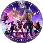avengers together hd wall clock
