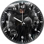 dark knight artwork bg wall clock