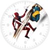 deadpool and wolverine deadly poster pb wall clock