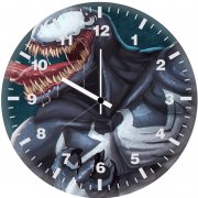 venom game logo 2q wall clock
