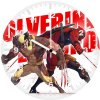 deadpool and wolverine artwork im wall clock
