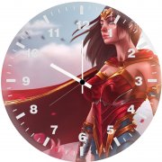 wonder woman warrior superhero 1p wall clock