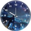 batman superman art 0b wall clock