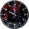 superman red eyes glowing uc wall clock