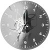 moon knight white background minimal lg wall clock