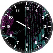 spiderman miles morales ascii art pc wall clock