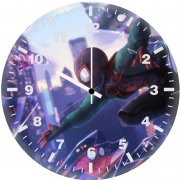 spider verse all heroes ml wall clock