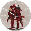 deadpool and lady deadpool twisted pair wz wall clock