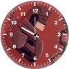 daredevil minimal art 1f wall clock