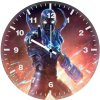blue beetle bold stance ab wall clock