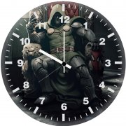 doctor doom 2h wall clock
