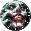 joker face closeup dl wall clock