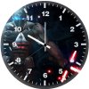 the arkham knight holding kylo ren lightsaber 0p wall clock