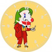 the joker grin gd wall clock
