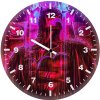 batman red art jl wall clock