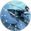 aquaman riding on shark art 2e wall clock