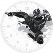 black panther art wa wall clock