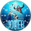joker and harley quinn in gotham nights zq wall clock