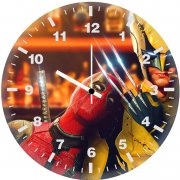 deadpool vs wolverine showdown jg wall clock