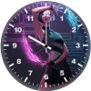 luna snow ts wall clock