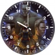 avengers art gg wall clock