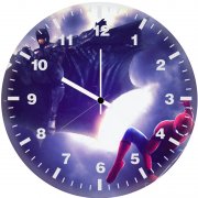 batman and spider ol wall clock