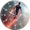 human torch flame on fire 4b wall clock