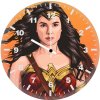 wonder woman illustration va wall clock