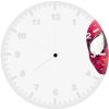 spiderman superheroes double exposure to wall clock