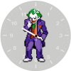 joker 8bit an wall clock