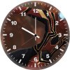spider man glowing eyes dj wall clock