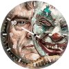 joker mask off xw wall clock