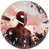 iron spider fan art uz wall clock