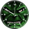 angry hulk pt wall clock