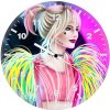 harley quinn artwork 2u wall clock