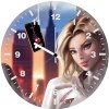spider gwen fantasy art qw wall clock