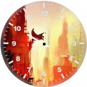 batman day break au wall clock