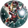iron man going down ym wall clock