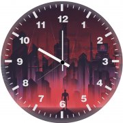 batman gotham neon ey wall clock