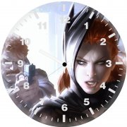 batwoman caught 3l wall clock