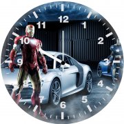 audi r8 iron man war machine 0z wall clock