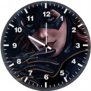 batgirl realistic 9y wall clock