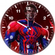 spider man 2099 cityscape soar jl wall clock
